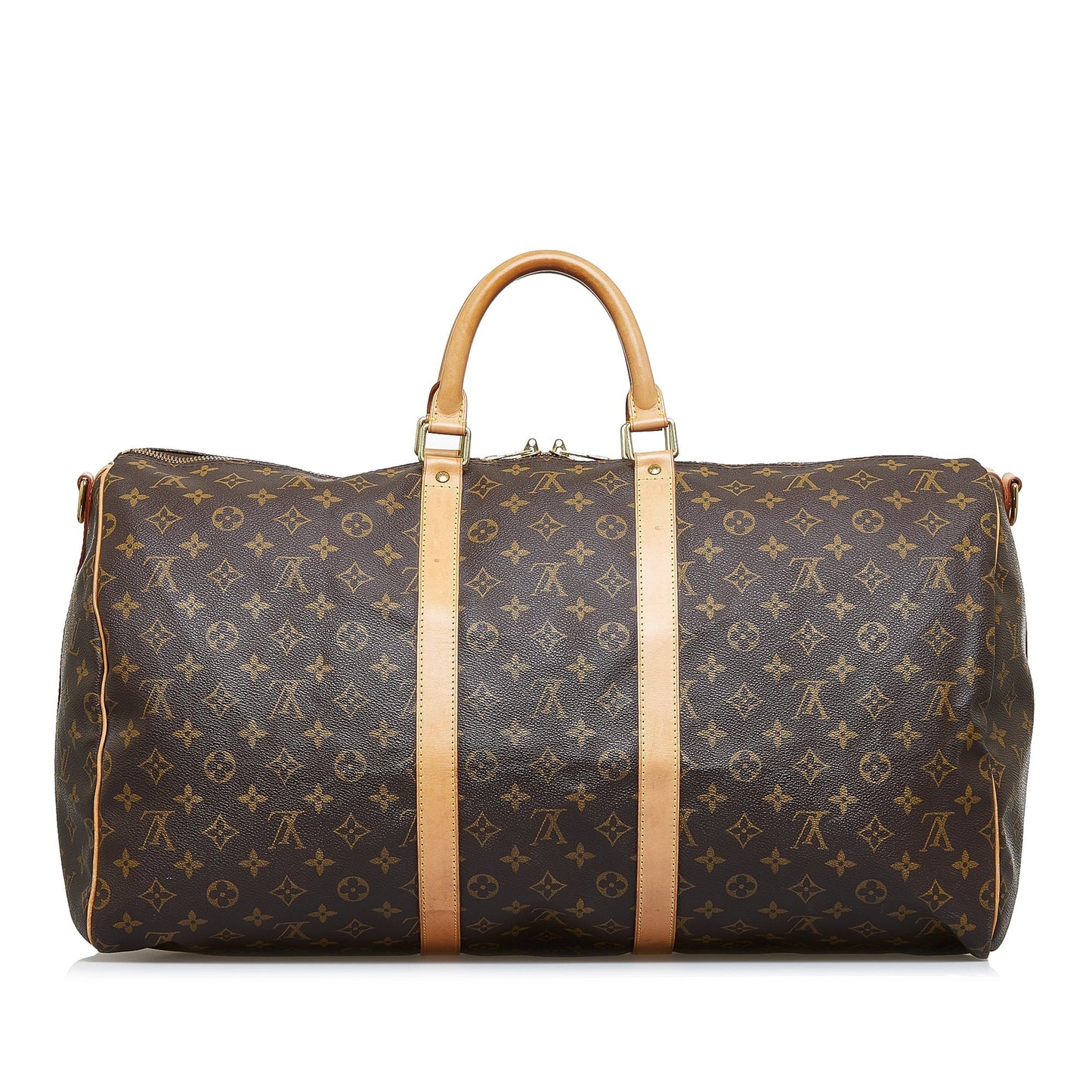 LOUIS VUITTON Monogram Keepall Bandouliere 55 Travel Bag