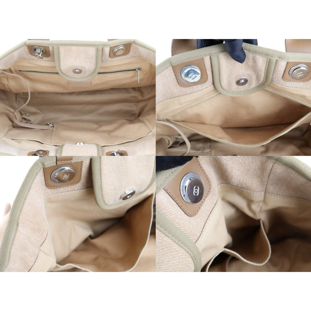 Very Good ( Rank A)｜ CHANEL Canvas Tote Bag Pink Large Made In 2017 Year｜W24121001