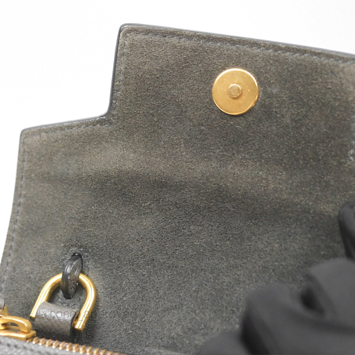 Celine Pico Belt Bag Grey Grained Calfskin Gold Hardware