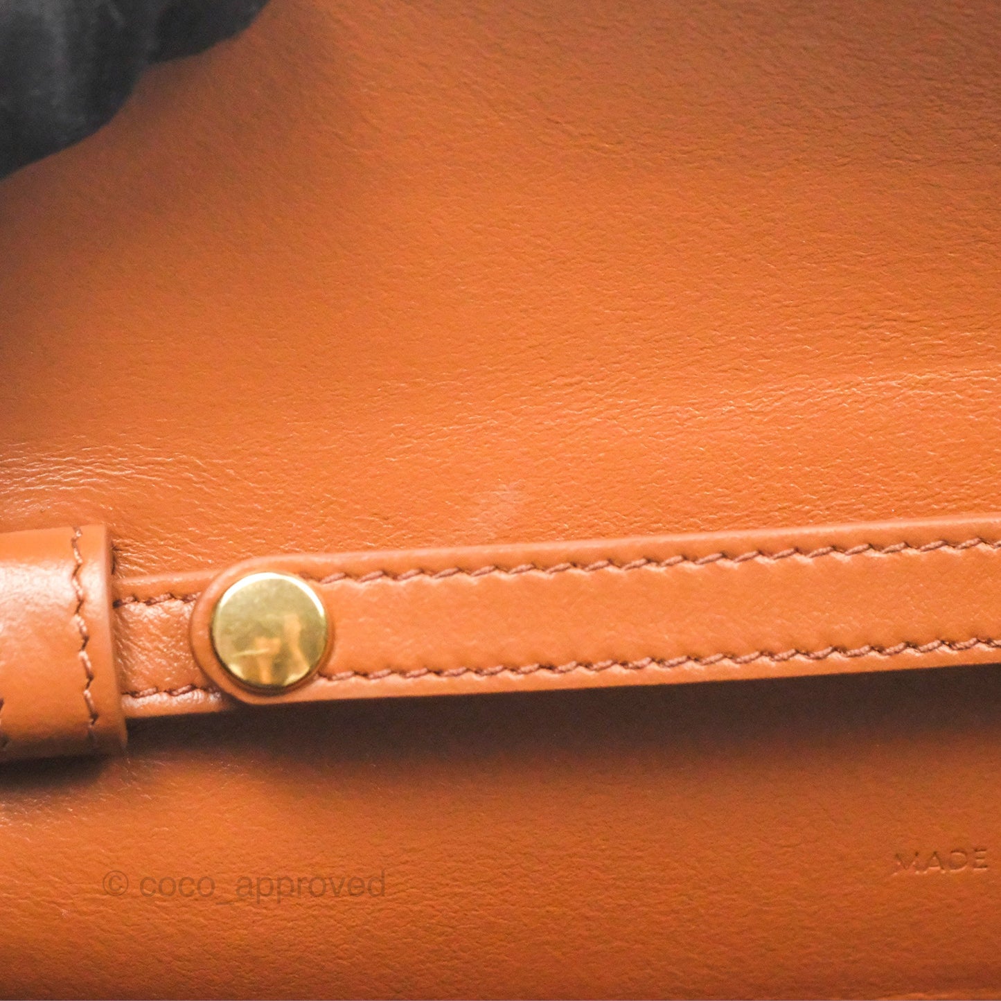 Celine Triomphe Wallet On Chain Canvas Tan Calfskin