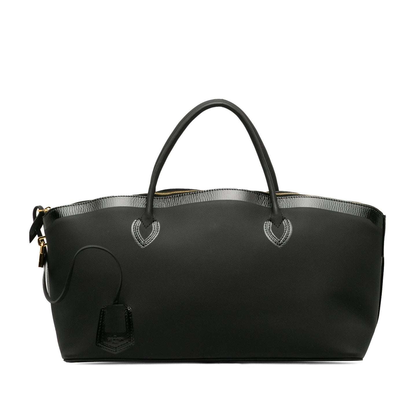 Black Louis Vuitton Cuir Obsession Lockit East-West HandBag