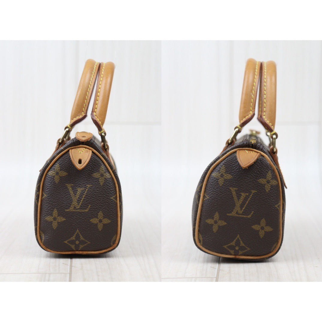 Rank AB ｜ LV Monogram Mini Speedy Handbag Wirh Shoulderstrap｜24061801