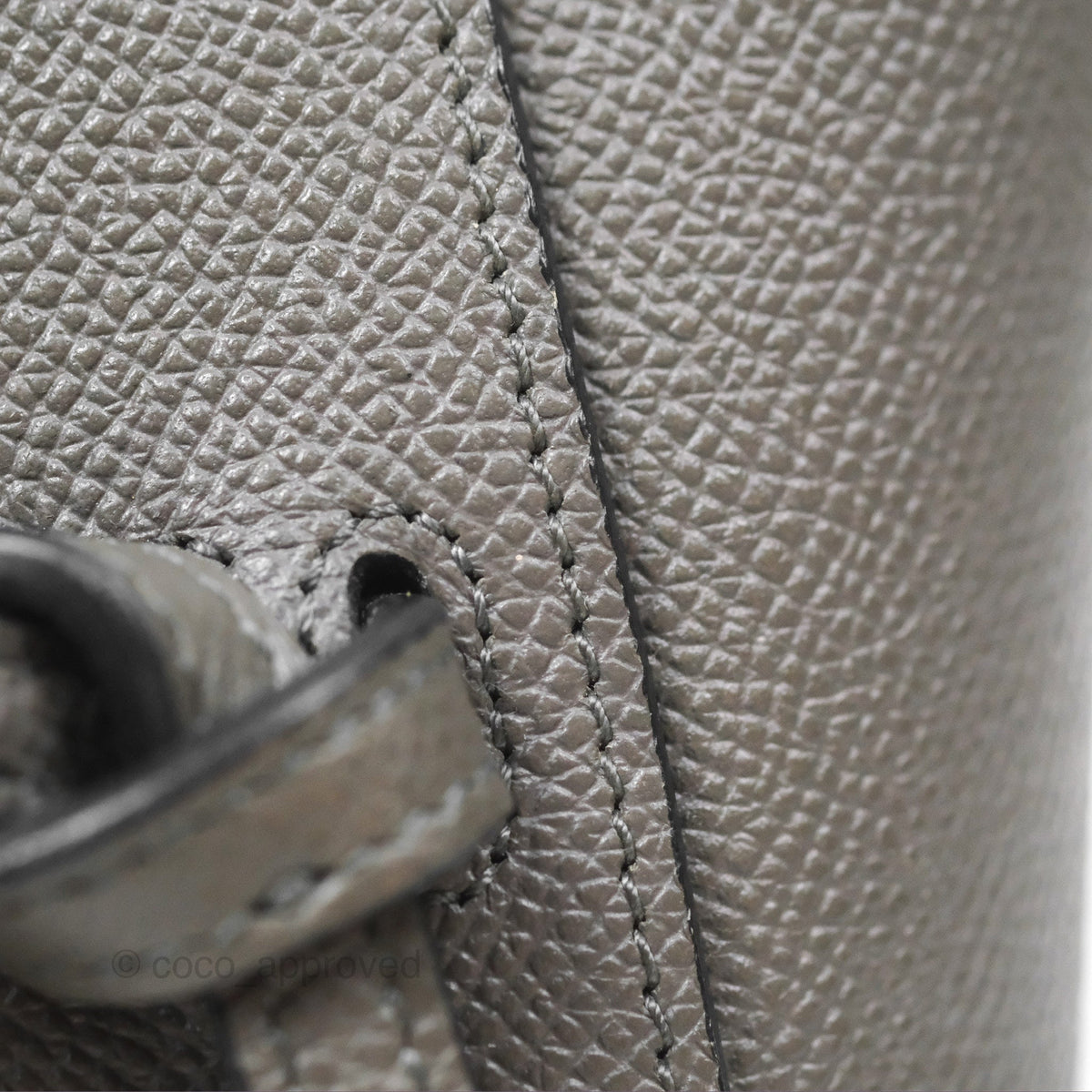Celine Pico Belt Bag Grey Grained Calfskin Gold Hardware