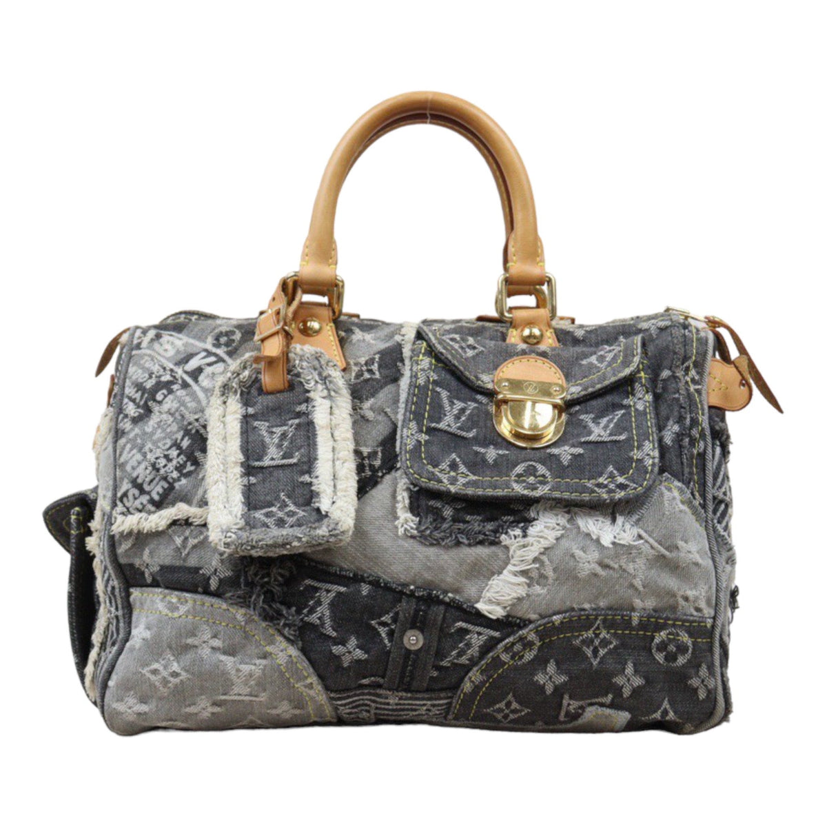 Rank AB ｜ LV Monogram Denim Speedy 30 Hand Bag ｜24042201