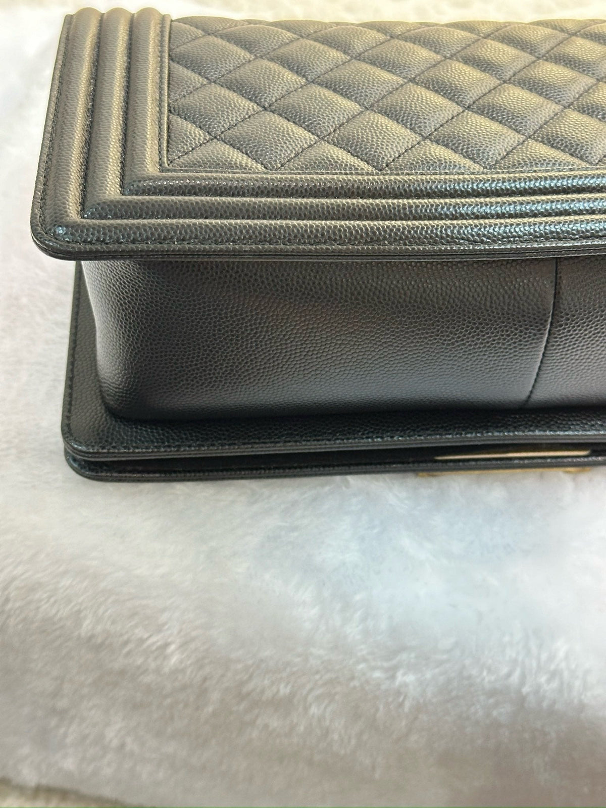 Chanel Medium Caviar Boy Bag Black GHW