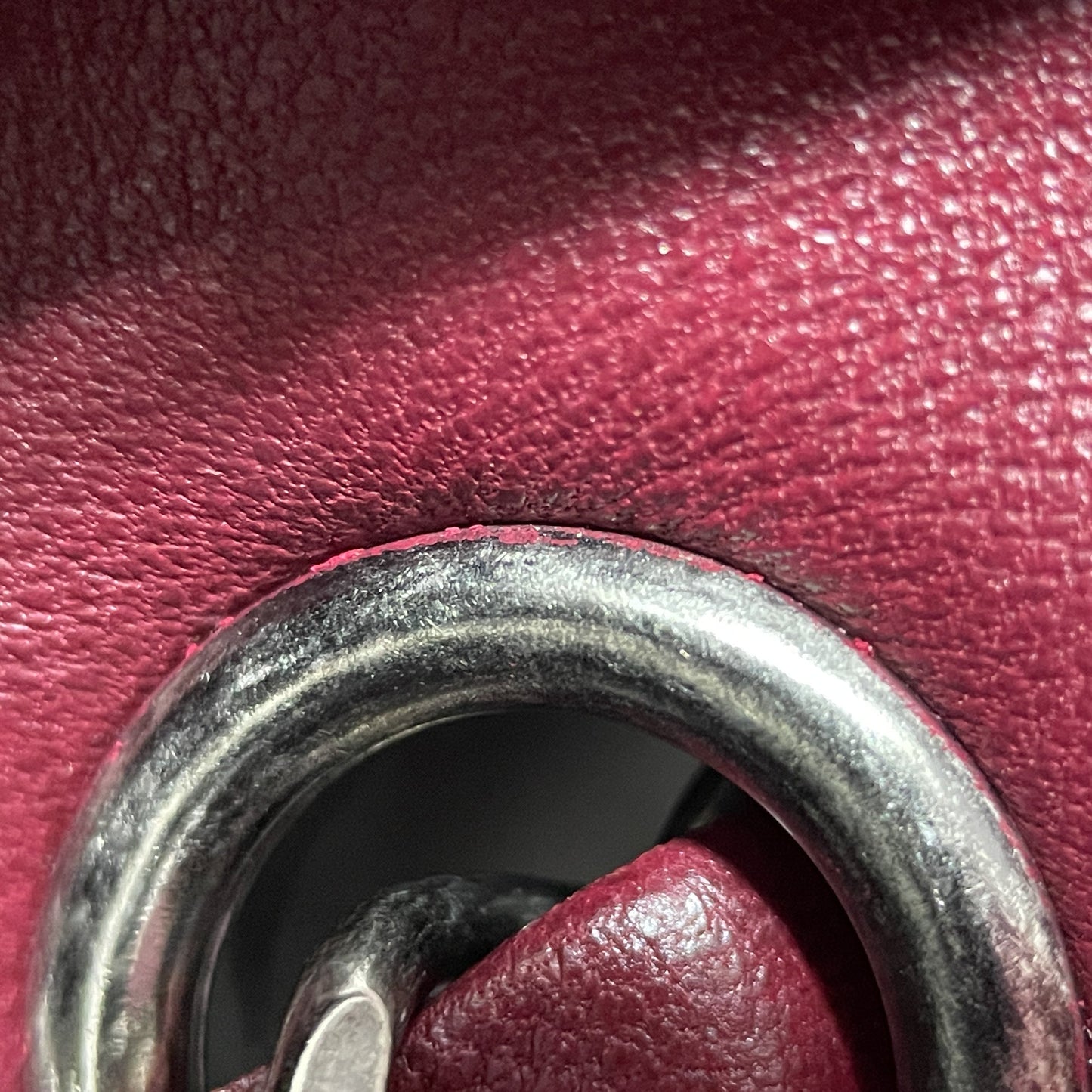 Red Chanel CC Quilted Lambskin Single Flap Shoulder Bag