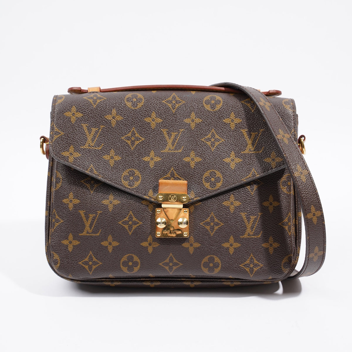 Louis Vuitton Pochette Metis Monogram Monogram Brown Coated Canvas