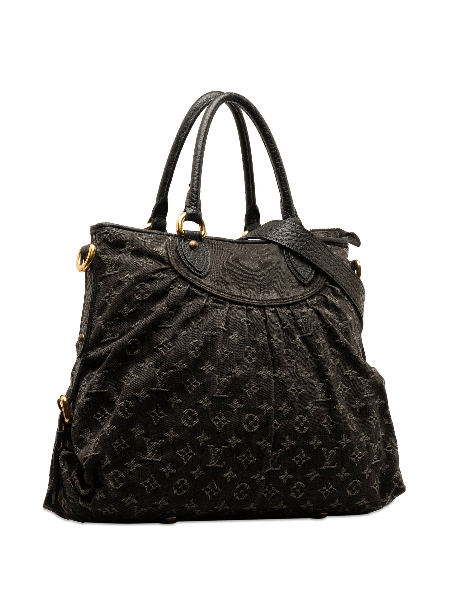 Black Louis Vuitton Monogram Denim Neo Cabby GM Satchel