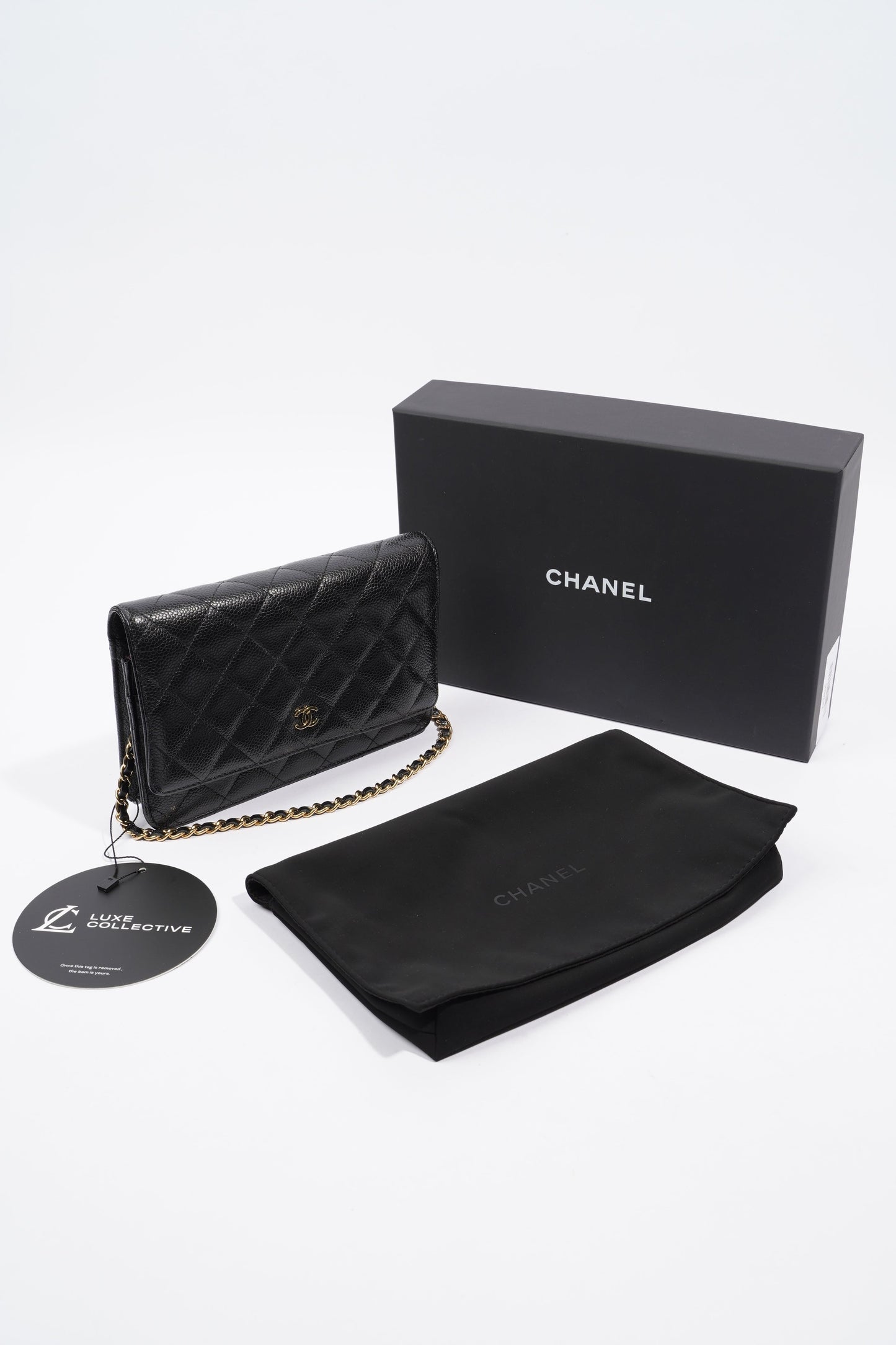 Chanel Wallet On Chain Black Caviar Leather