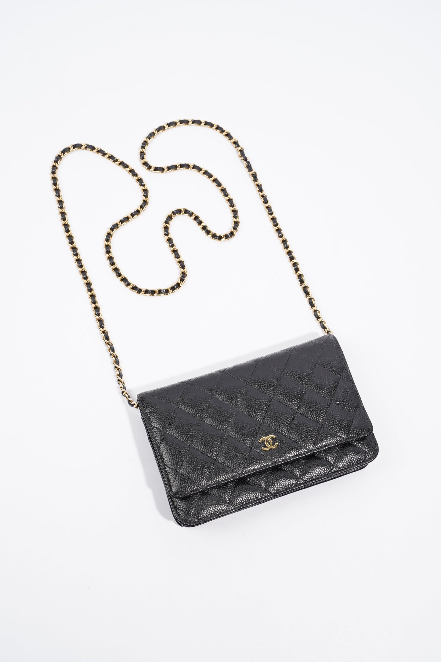 Chanel Wallet On Chain Black Caviar Leather