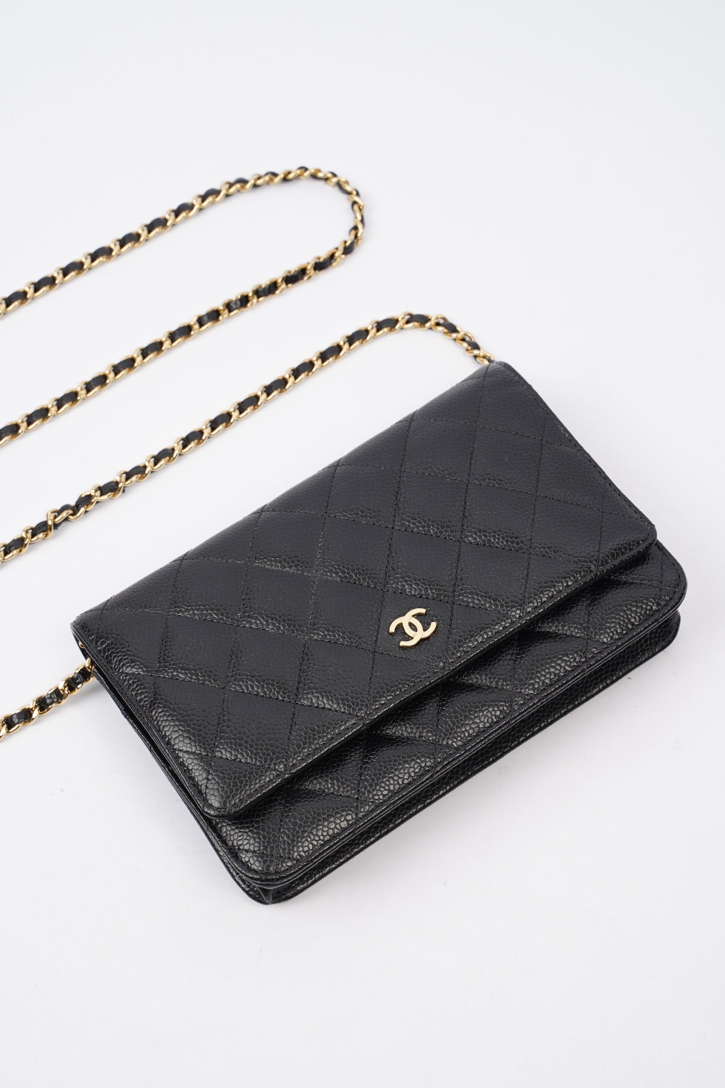 Chanel Wallet On Chain Black Caviar Leather