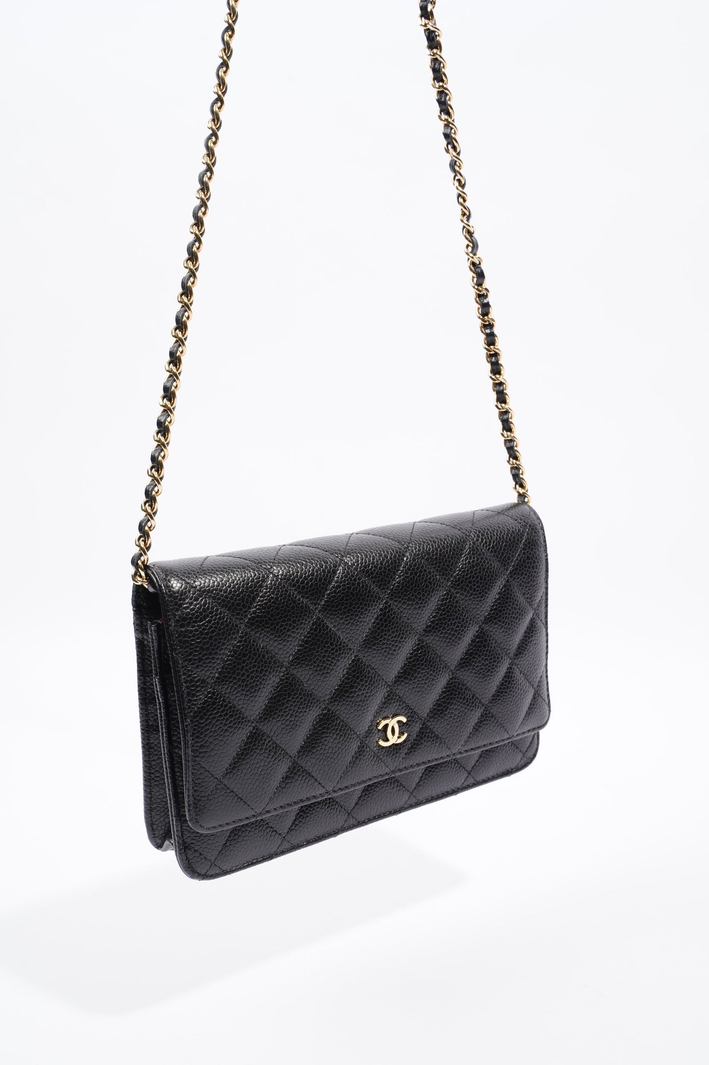 Chanel Wallet On Chain Black Caviar Leather