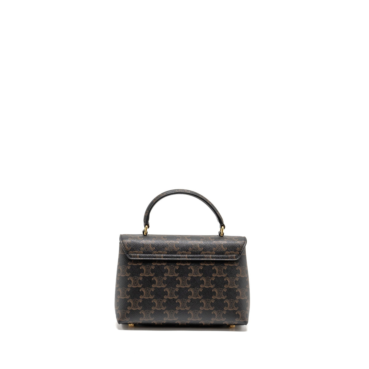 Celine Teen Nino Bag Triomphe Canvas Tan GHW