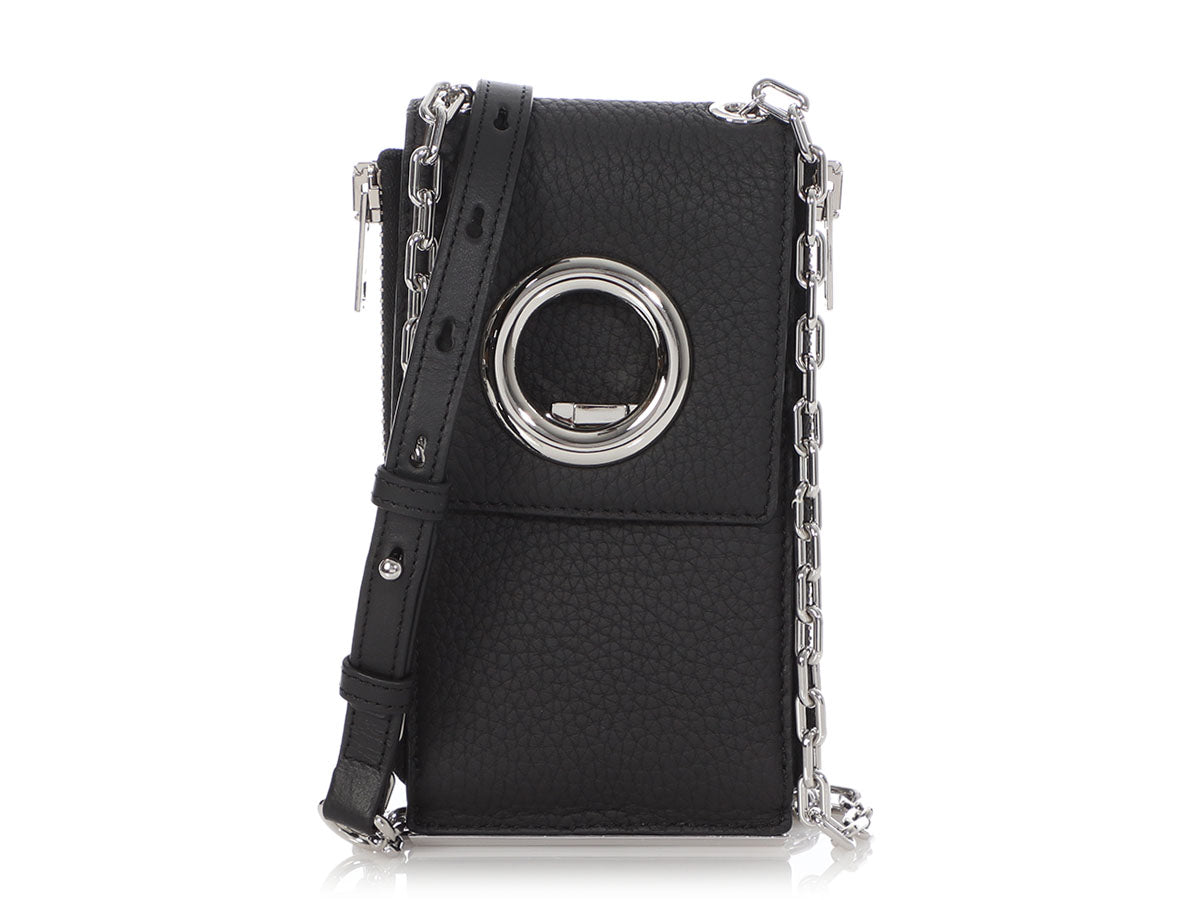 Alexander Wang Black Riot Wallet on a Chain