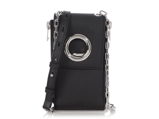 Alexander Wang Black Riot Wallet on a Chain