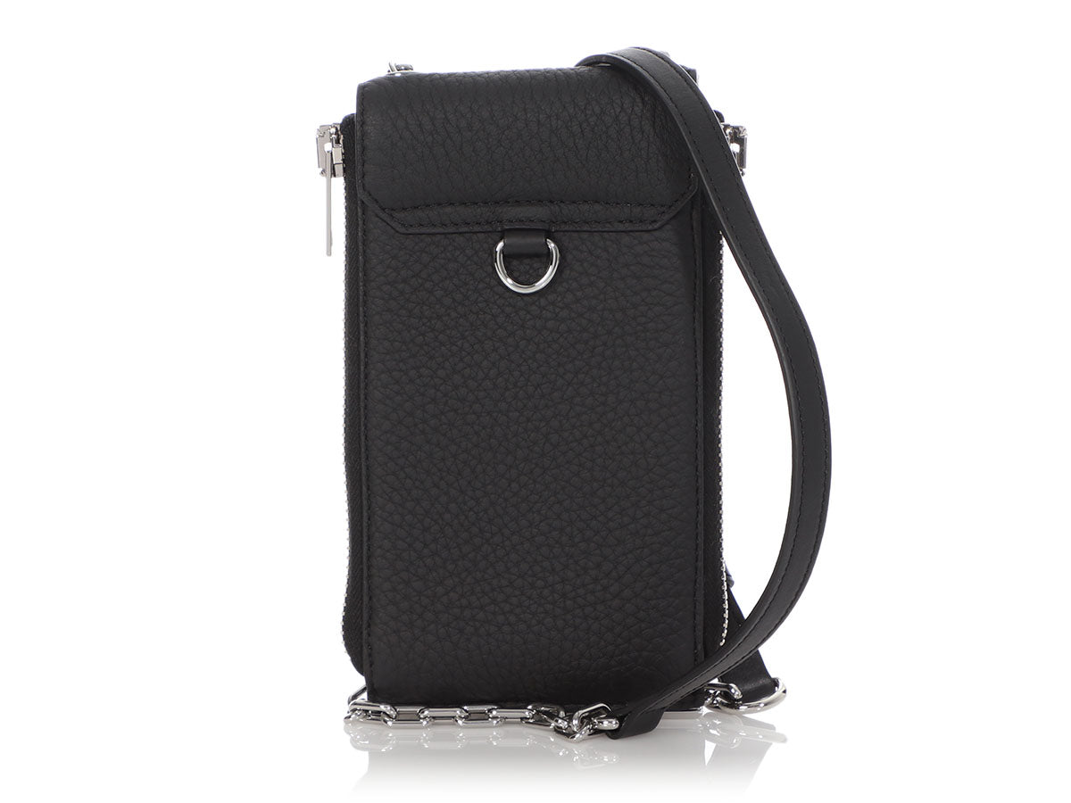 Alexander Wang Black Riot Wallet on a Chain