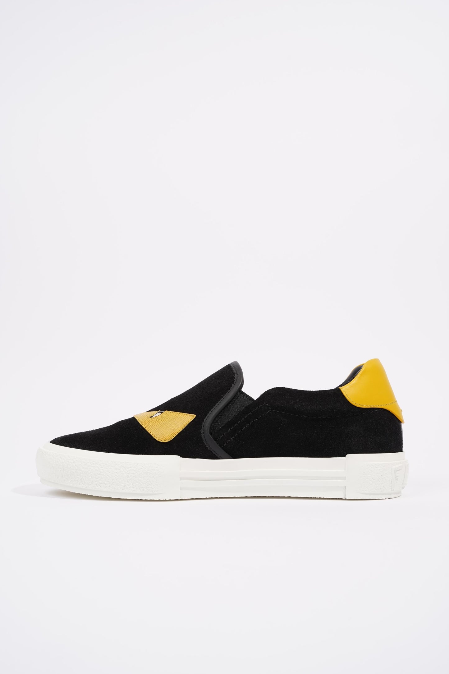 Fendi Monster Eye Black / Yellow Suede EU 38 UK 5