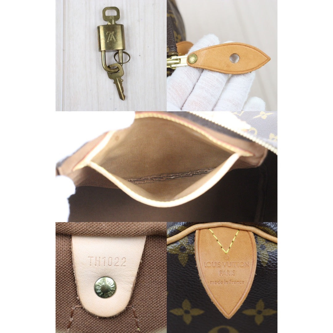 Rank AB｜ LV Monogram Speedy 30 Hand Bag ｜VT25030104