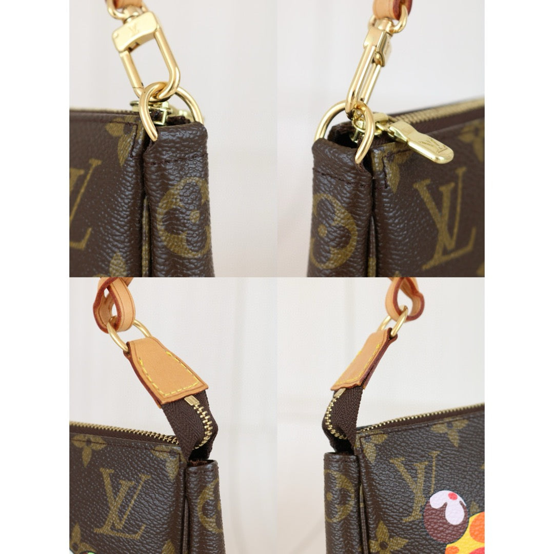 Very Good ( Rank A)｜ LV Takashi Murakam Panda Monogram Pochette Accessoires ｜B25011009