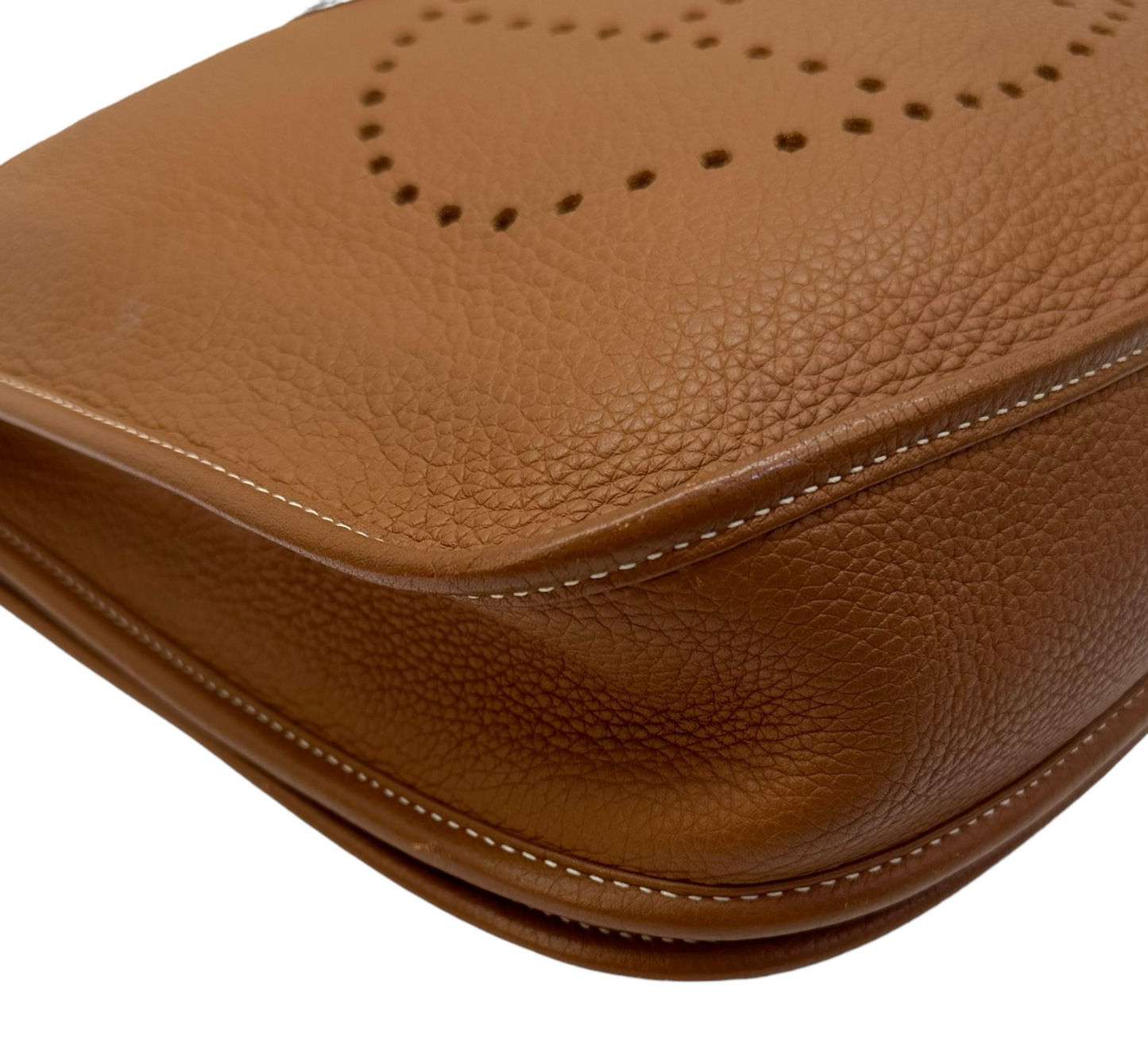 Hermes Evelyne II PM Tan Silver Hardware Bag