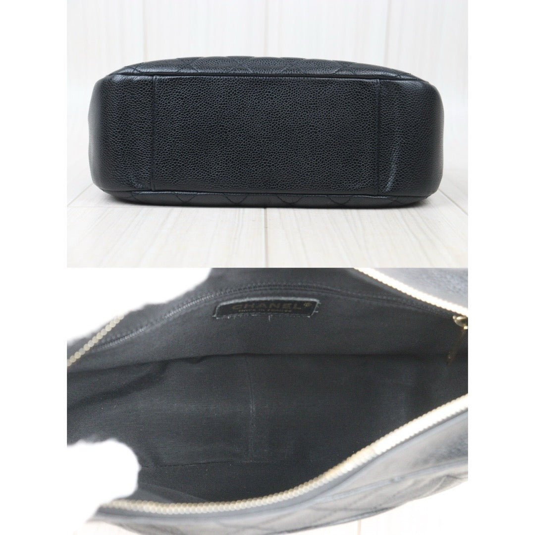 Good ( Rank AB)｜ CHANEL Half Moon Shoulder Bag Black Made In 2004-2005Year  ｜VT25030113