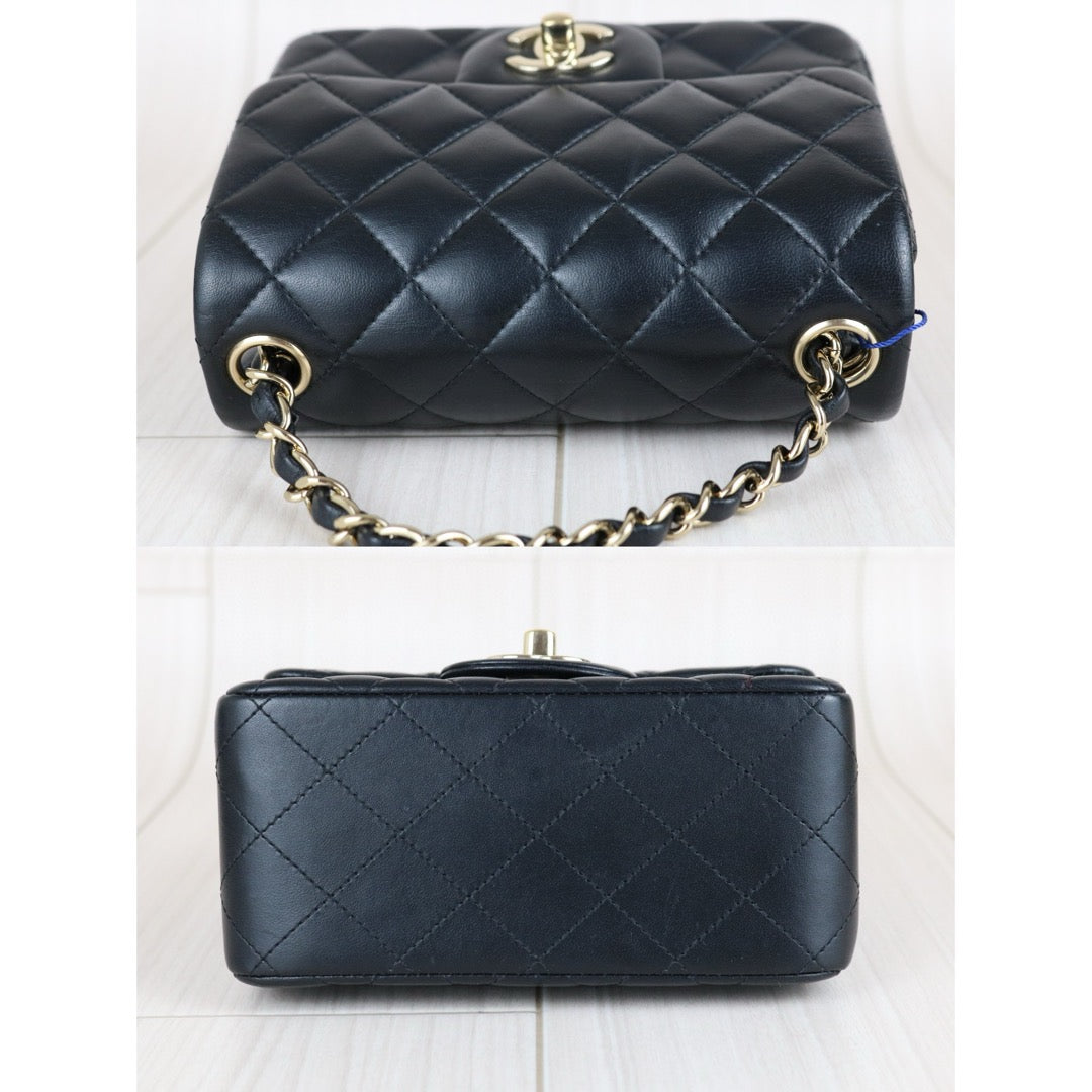 Very Good ( Rank A)｜ CHANEL  Matrasse Lamb Skin 17 Black Shoulder Bag Made In 2018～2019 Year ｜W25030601