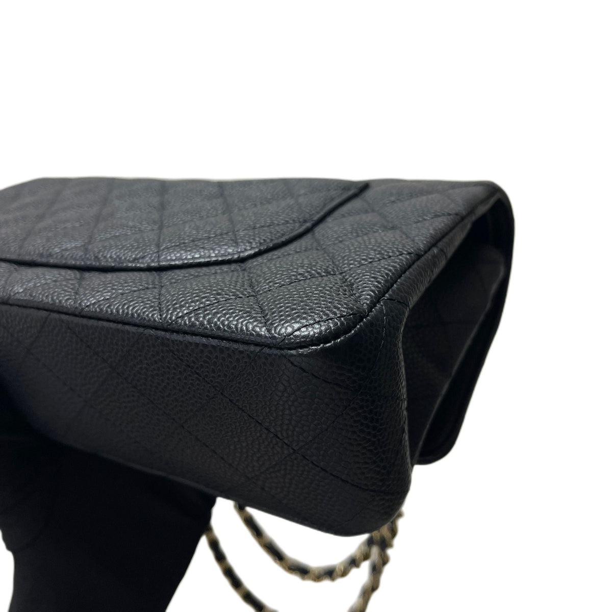 Classic Double Flap Caviar Medium Black GHW