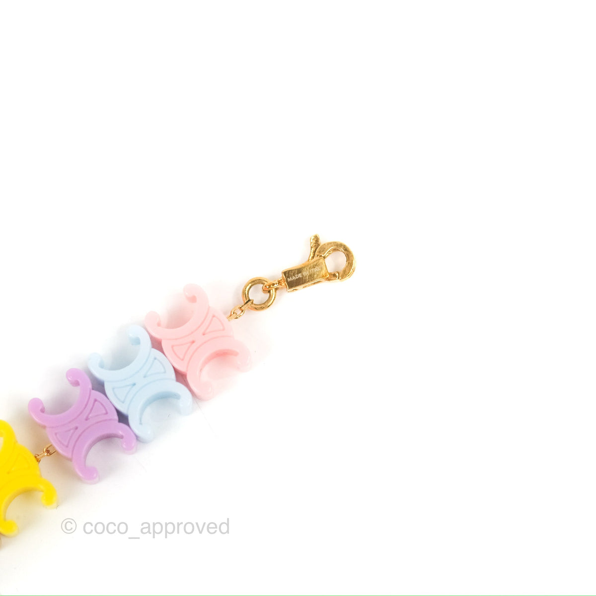 Celine Baby Bracelet in Brass with Gold Finish and Plexiglass