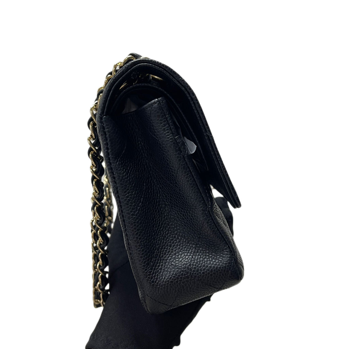 Classic Double Flap Caviar Medium Black GHW