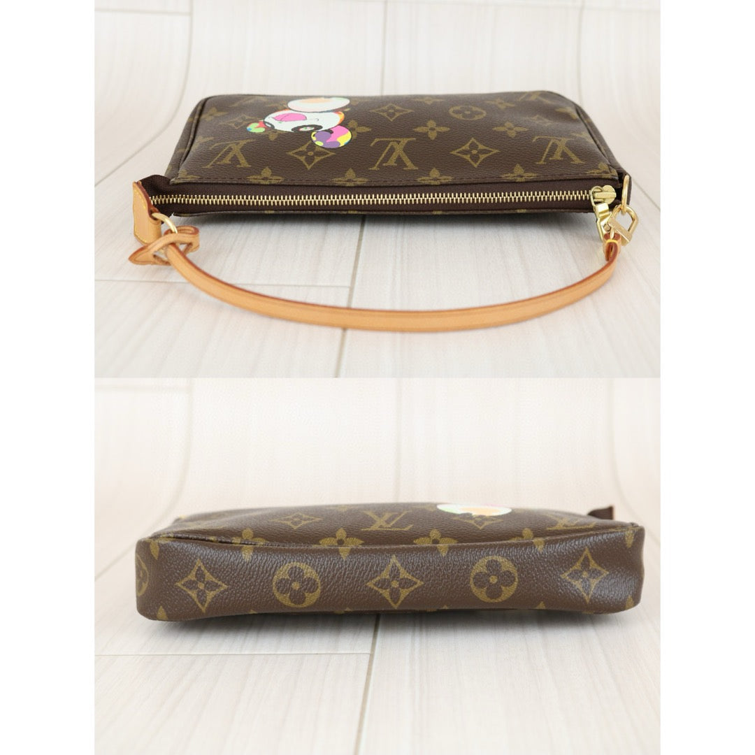 Very Good ( Rank A)｜ LV Takashi Murakam Panda Monogram Pochette Accessoires ｜B25011009
