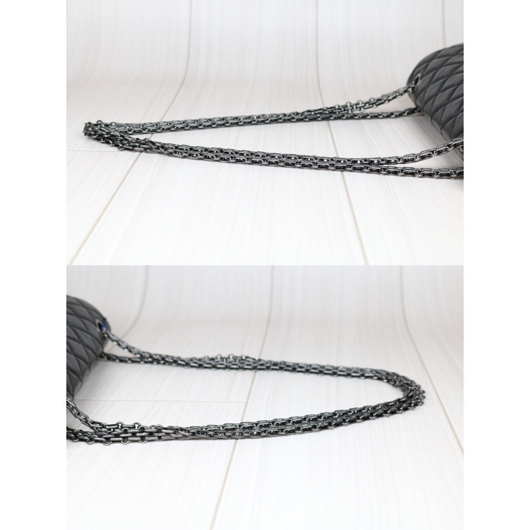 Rank A｜ CHANEL 2.55 Matelasse Small Black Chain Shoulder Bag Made in 2013-2014Year｜S24062101