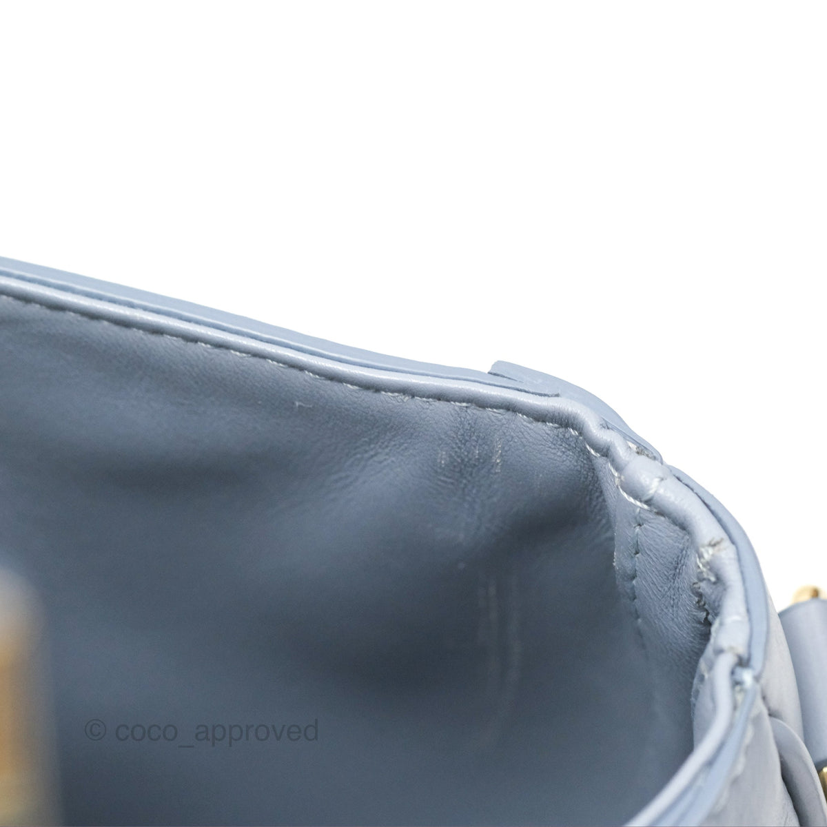 Celine Small Besace 16 Arctic Blue Natural Calfskin