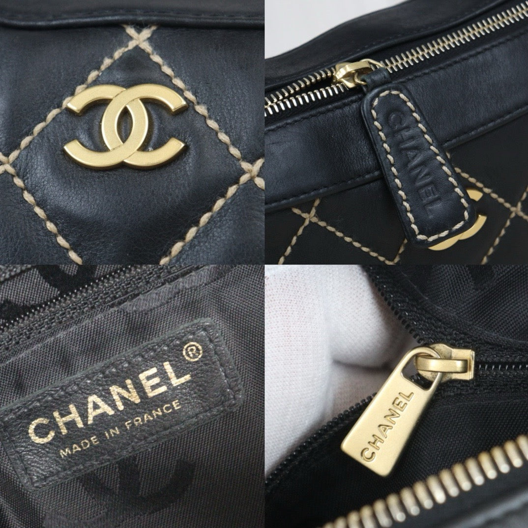 Good ( Rank AB)｜CHANEL Hobo Calf Leather Shoulder Bag  Made In 2003～2004Year｜V24092619