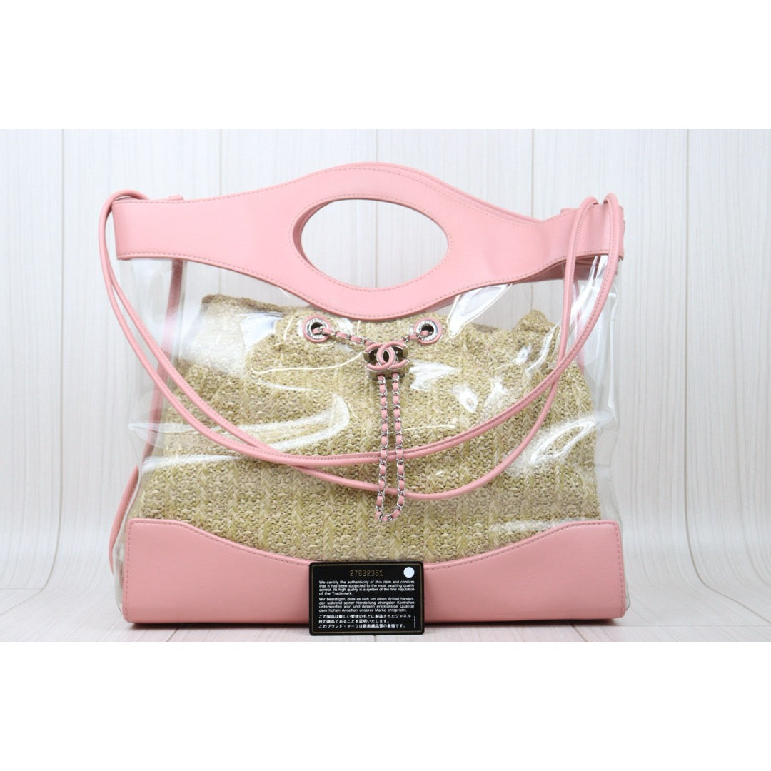 Good ( Rank AB)｜ CHANEL 31 Bag Limited Cherry Pink PVC Made in 2019 Year｜V24122604
