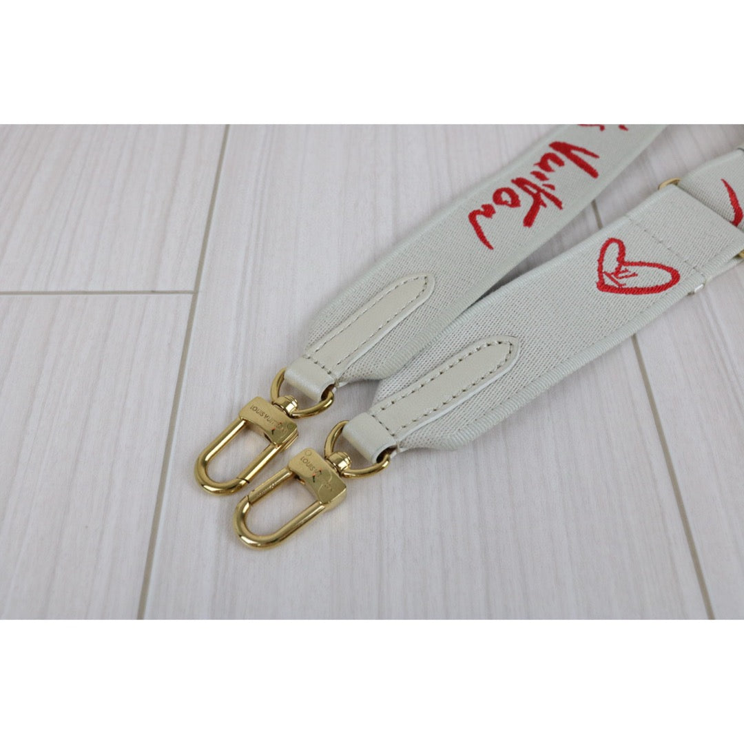 Very Good ( Rank A) ｜LV Monogram Leather Speedy 20 Limited Edition White Handbag With Shoulder Bag｜B25012201