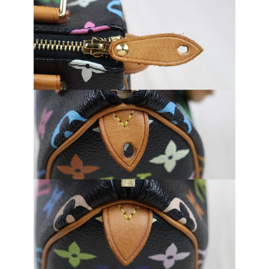 Very Good ( Rank A)｜ LV Monogram Multicolor Mini Speedy Handbag With Shoulder Strap ｜S24070801