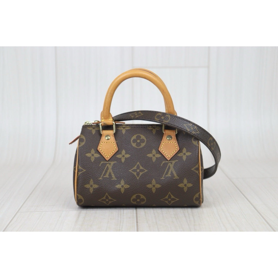 Good ( Rank AB)｜ LV Monogram Mini Speedy Handbag With Shoulderstrap｜24091901