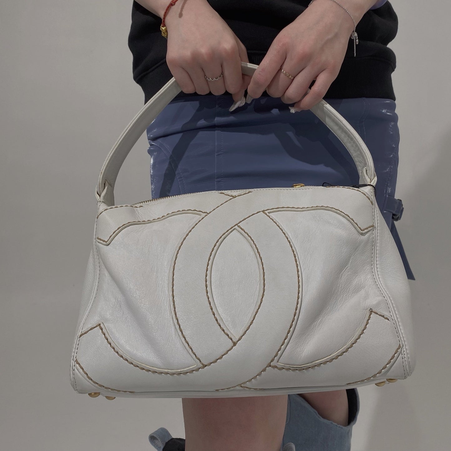 Chanel CC wild stitch shoulder Bag