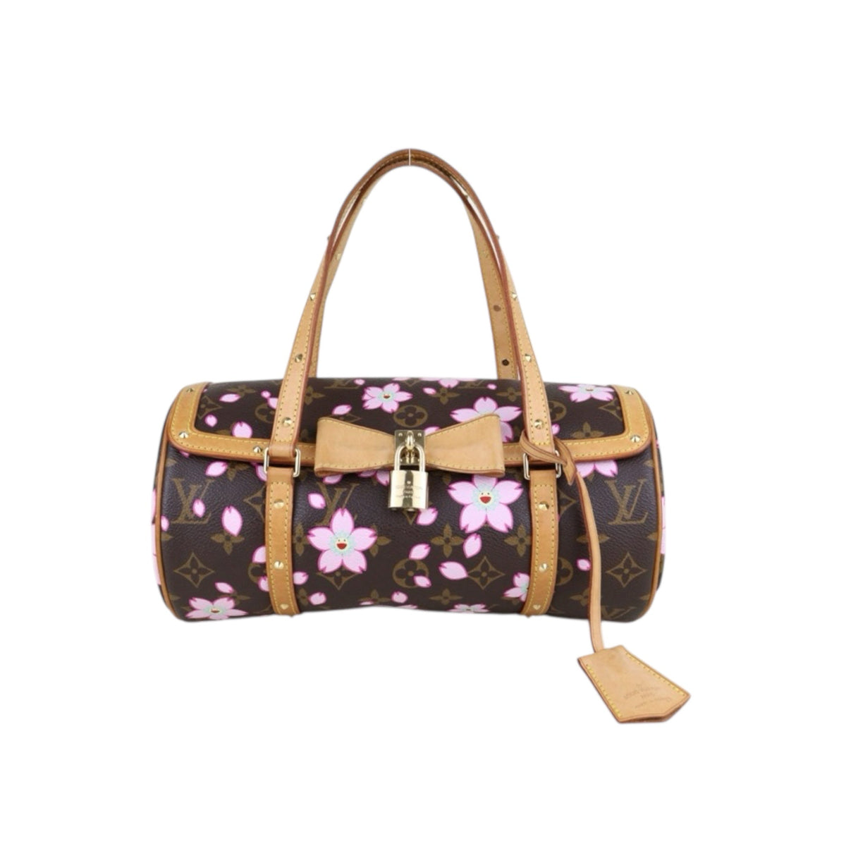 Rank AB ｜ LV Takashi Murakam Sakura Monogram Papillon 27 HandBag｜S25051202