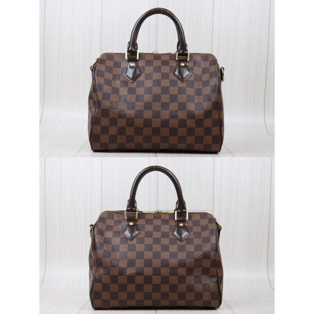 Rank AB｜ LV Damier Speedy 25 Hand Bag With Shoulder Strap｜S24061706