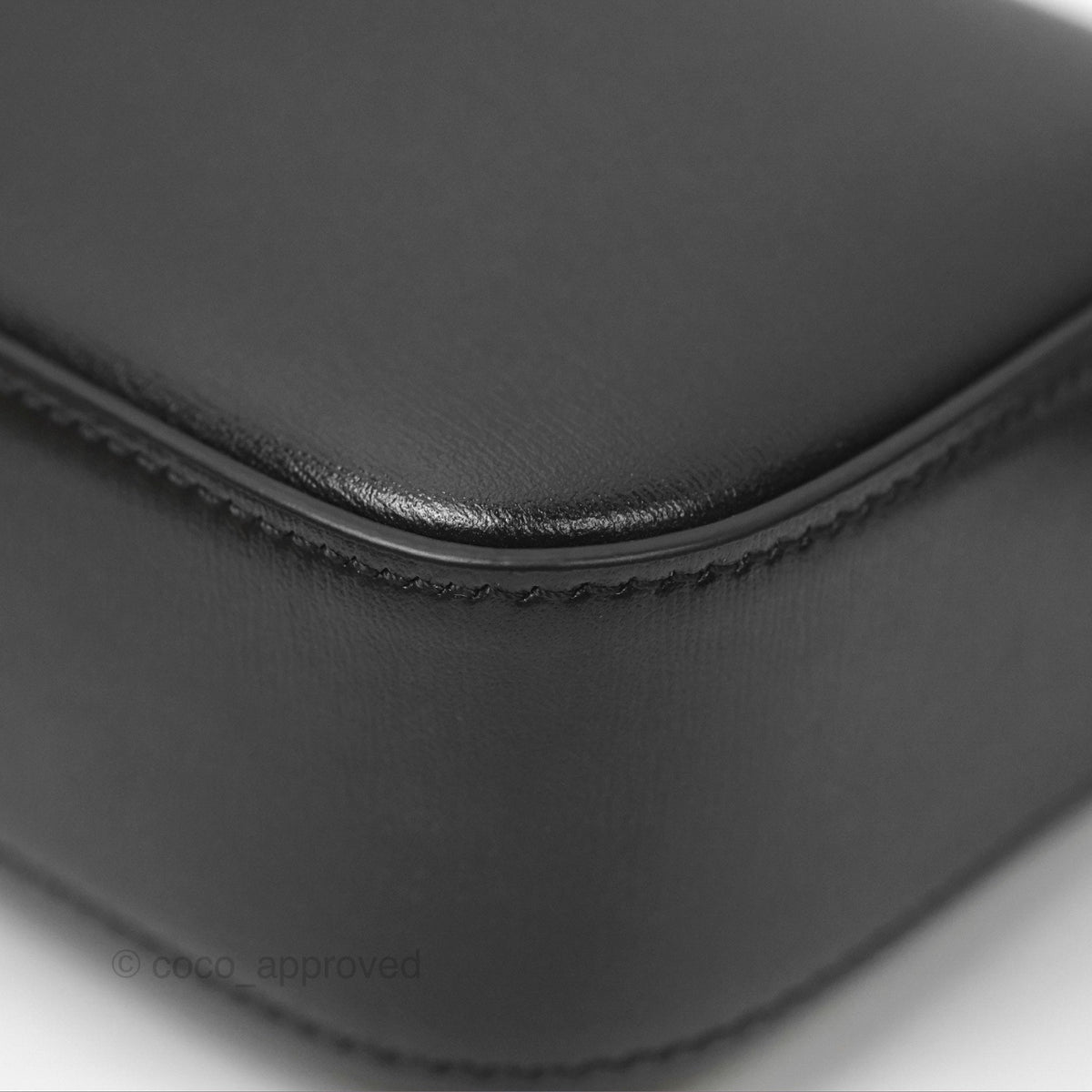 Celine Mini Triomphe Shiny Calfskin Black