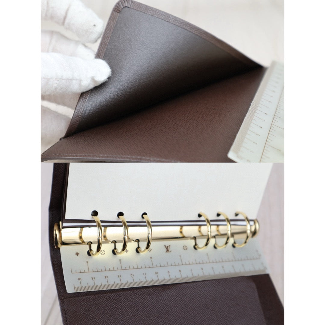 Rank SA ｜ LV Damier Agenda MM Notebook Cover ｜24080501