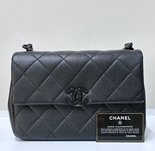 Chanel Caviar Quilted My Everything Small Flap So Black
