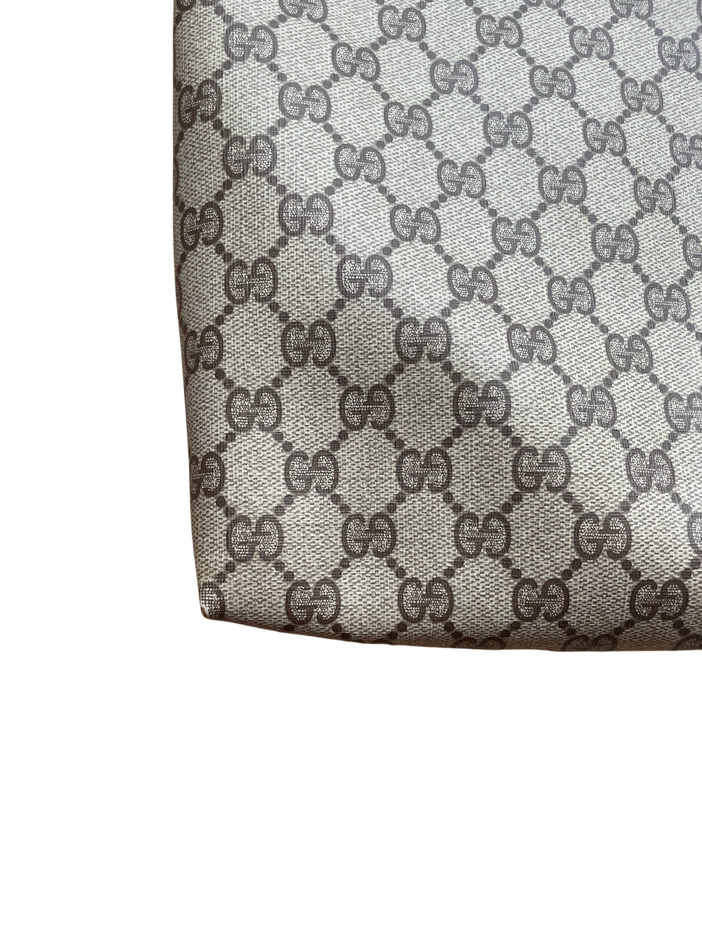 Gucci GG Beige & Brown Leather Tote Bag