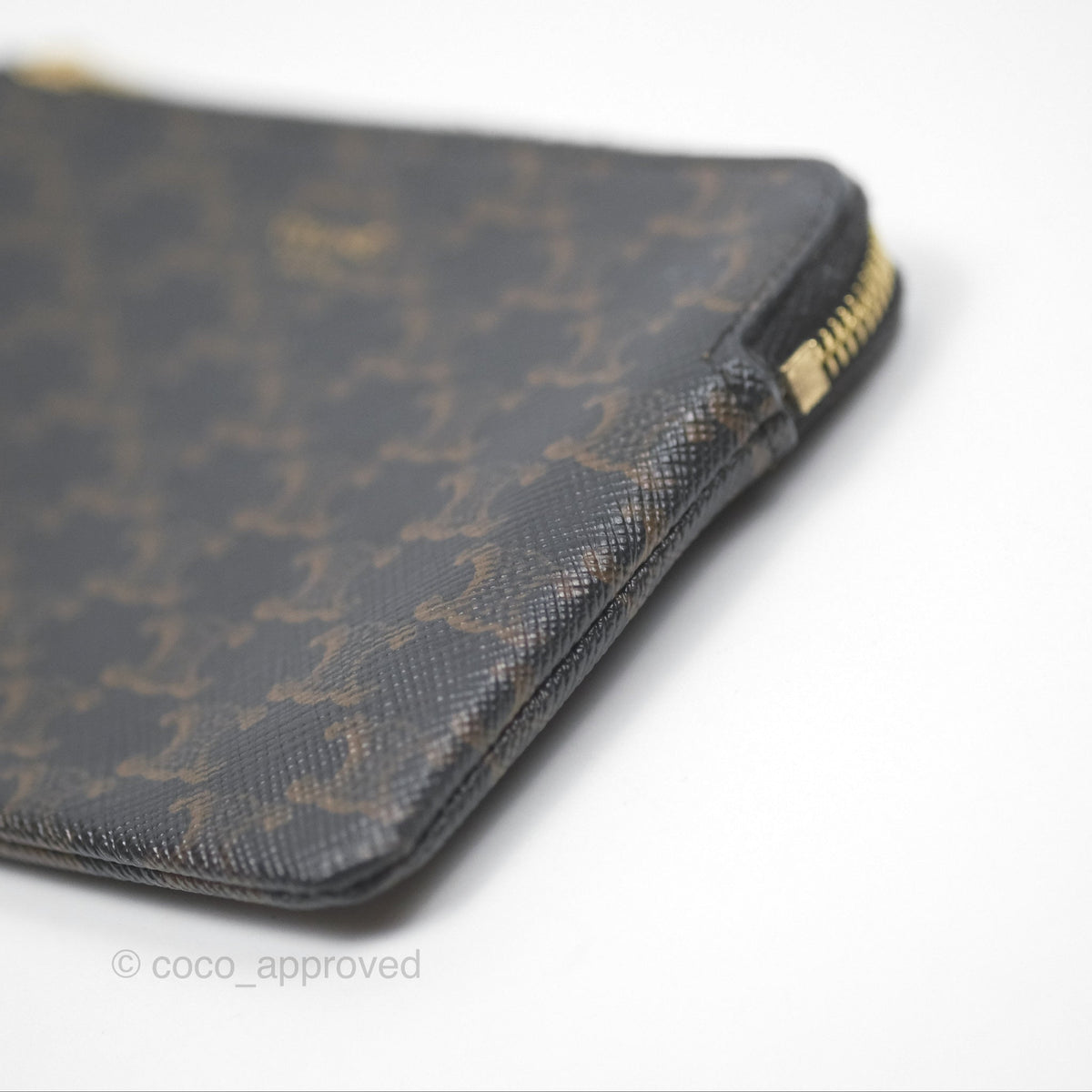 Celine Coin & Card Pouch Triomphe Canvas