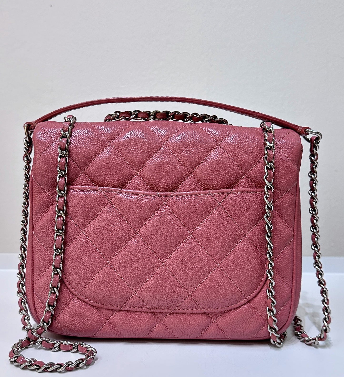 CHANEL Caviar Quilted Small Urban Companion Flap Pink