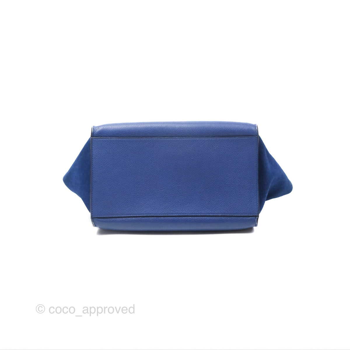 Celine Small Sleek Trapeze Blue Calfskin