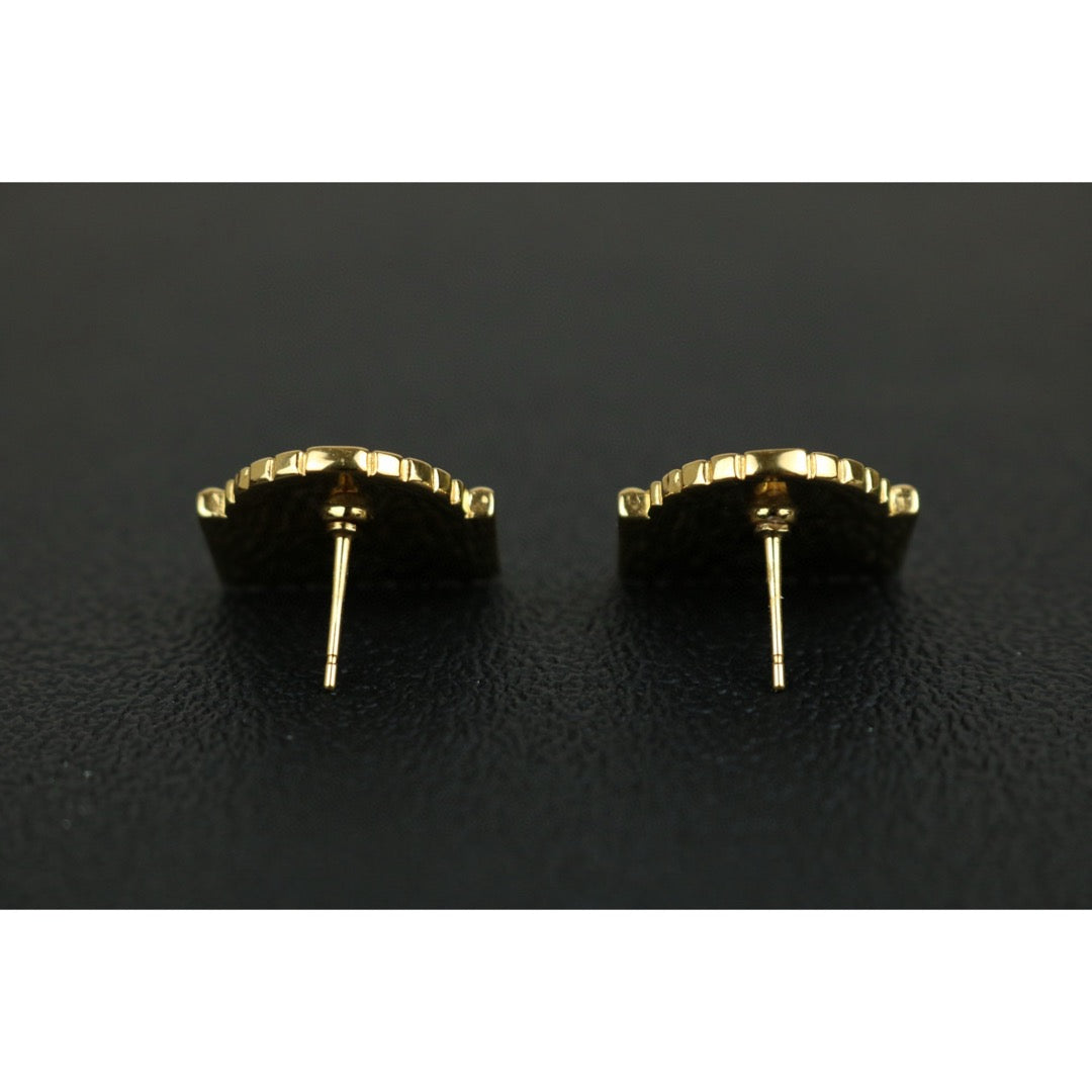 Excellent（Rank SA）｜ CHANEL  Coco Mark Rue Cambon Gold Dome Earrings ｜F25022005