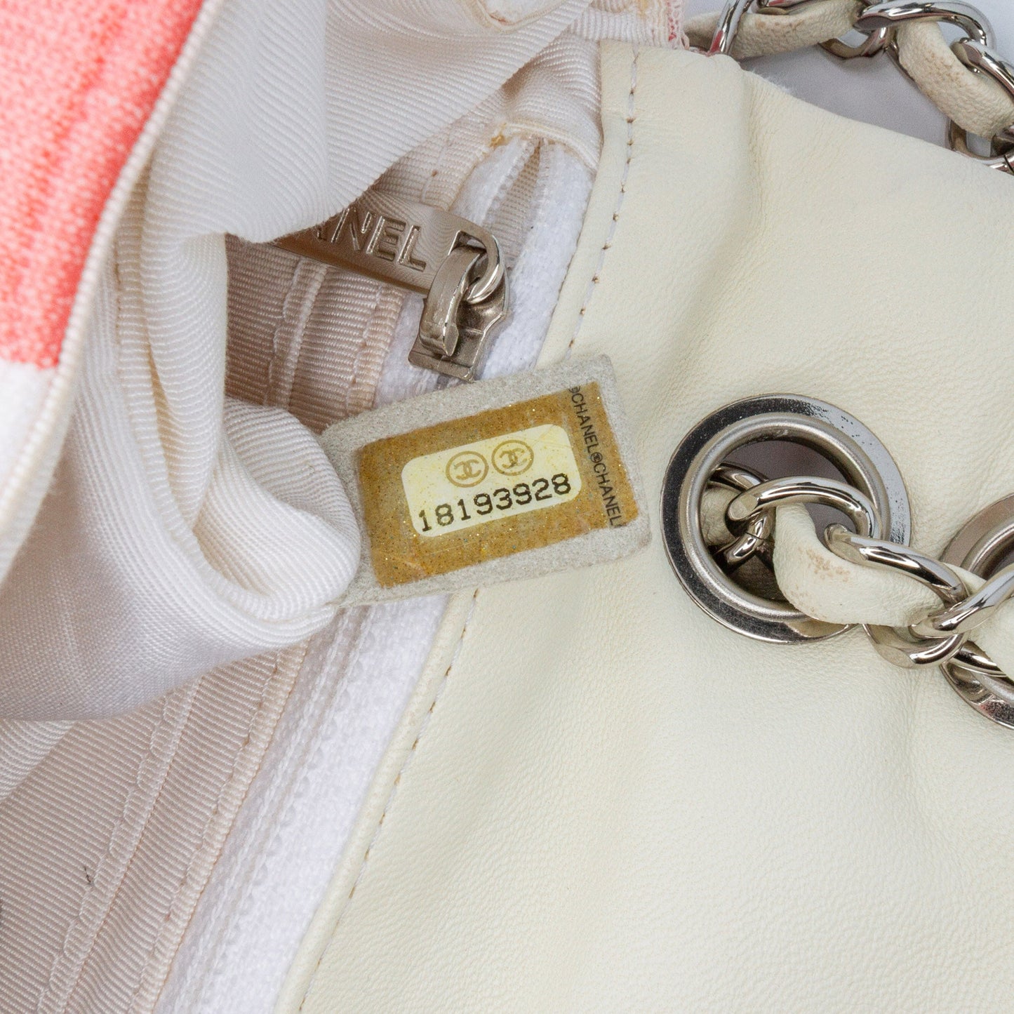 Pink Chanel Medium Jersey Grid Single Flap Shoulder Bag