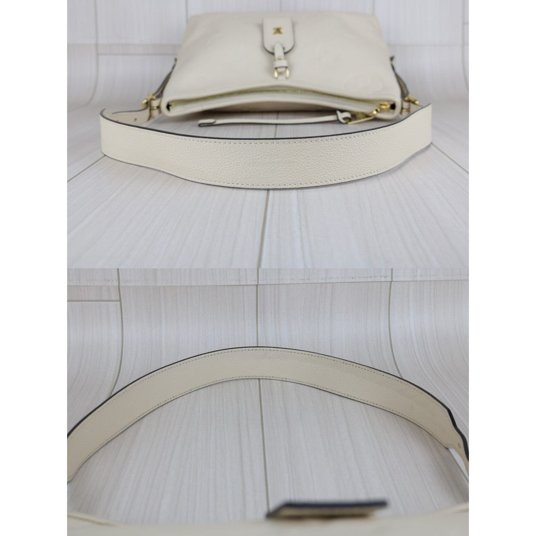 Very Good ( Rank A) ｜LV Monogram Leather Empreinte carryall PM White Shoulder Bag｜B25012202